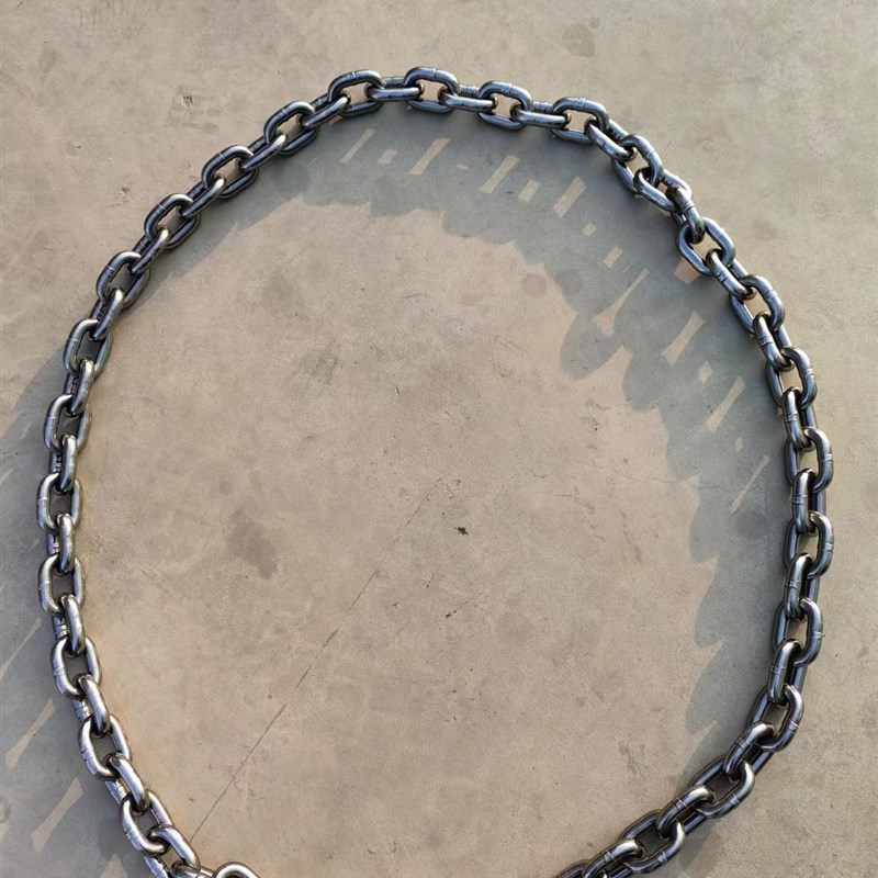 国标G80e锰钢链条环形头尾相连加粗铁链起重链条吊索具做成圈圆形