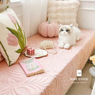 蔓越家 茱丽叶 北欧卧室飘窗垫窗户毛绒垫子阳台榻榻米防滑坐垫