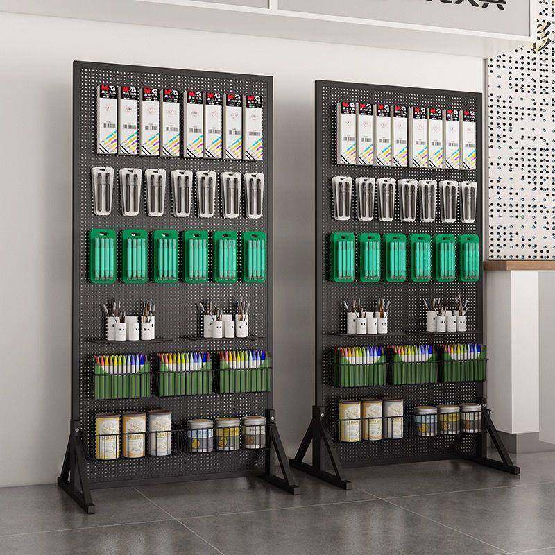 多UGD功洞洞板货架展示收架纳可移动站式带支立架能摆摊饰品架