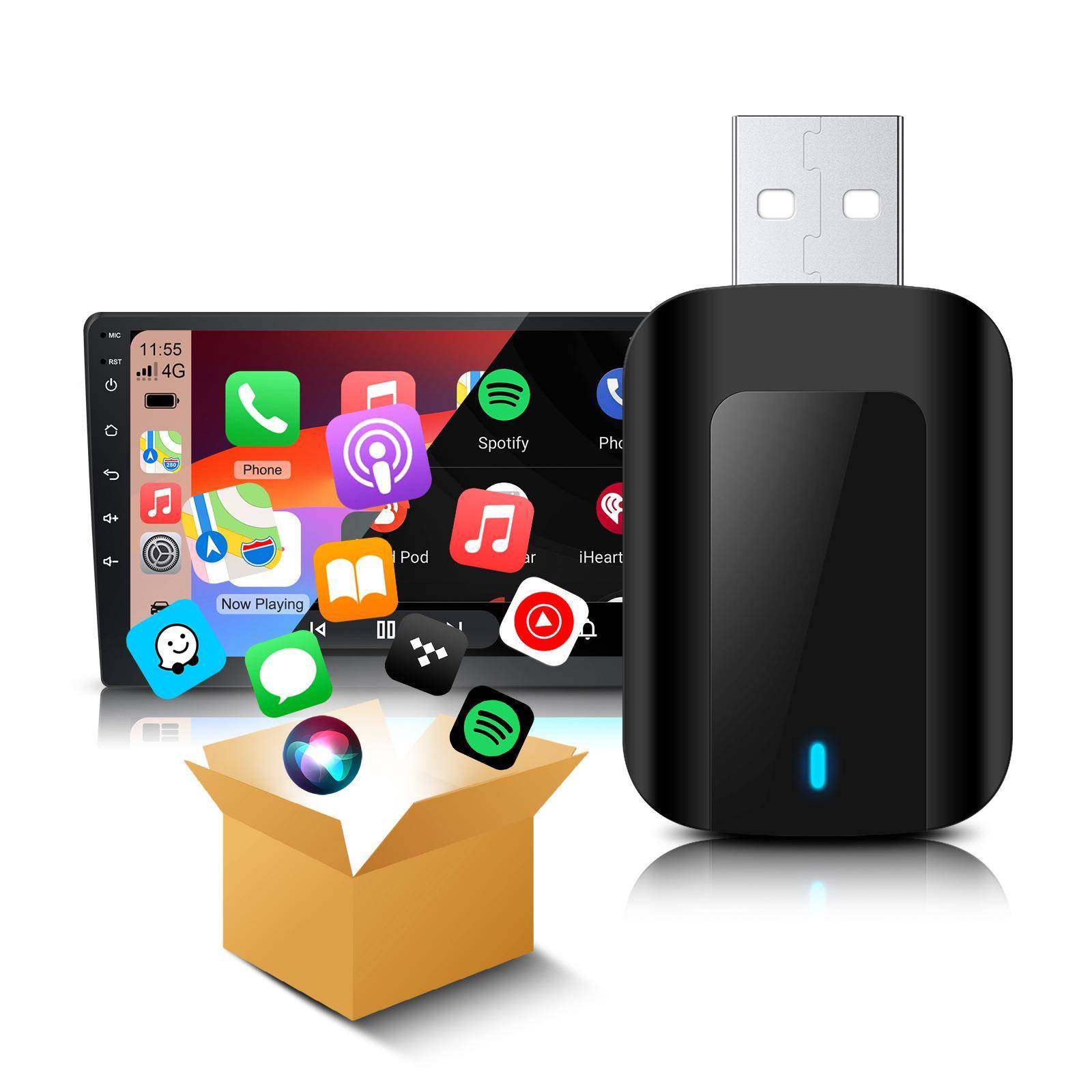 2025新线款卓跨境爆款汽车无线C子arPlay/安auto盒ZHT02有转无线,汽车用品/电子/清洗/改装,车用便捷式GPS导航,淘宝优惠券,粉丝福利购,淘宝优惠卷