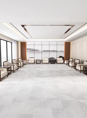 商贸沙发办公室价格贵宾接待商现务代约单简人组布艺沙HOI发茶几