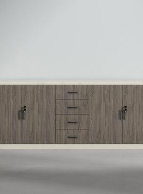 储柜矮柜柜资物料柜书档案柜木质XJH-051隔断地柜边柜办柜公收纳