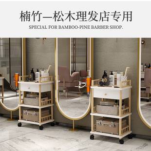 理发店工具柜发廊工具车美发店置物架工具台剪发推车小柜子