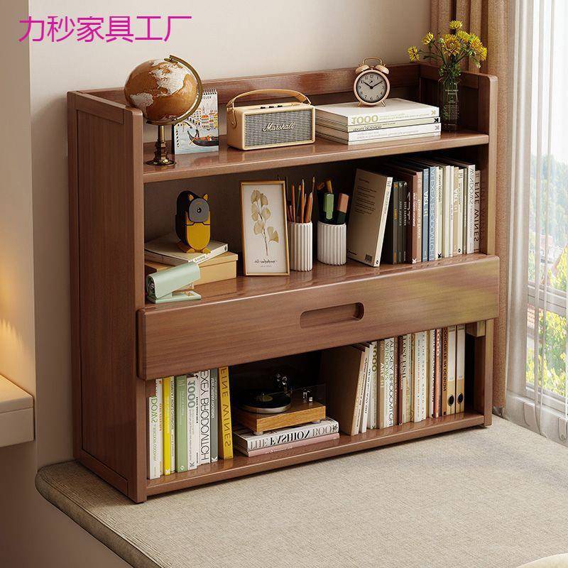 BQB飘窗阳书架台桌面层置物架窗台收纳储物柜简易多家用书桌上小