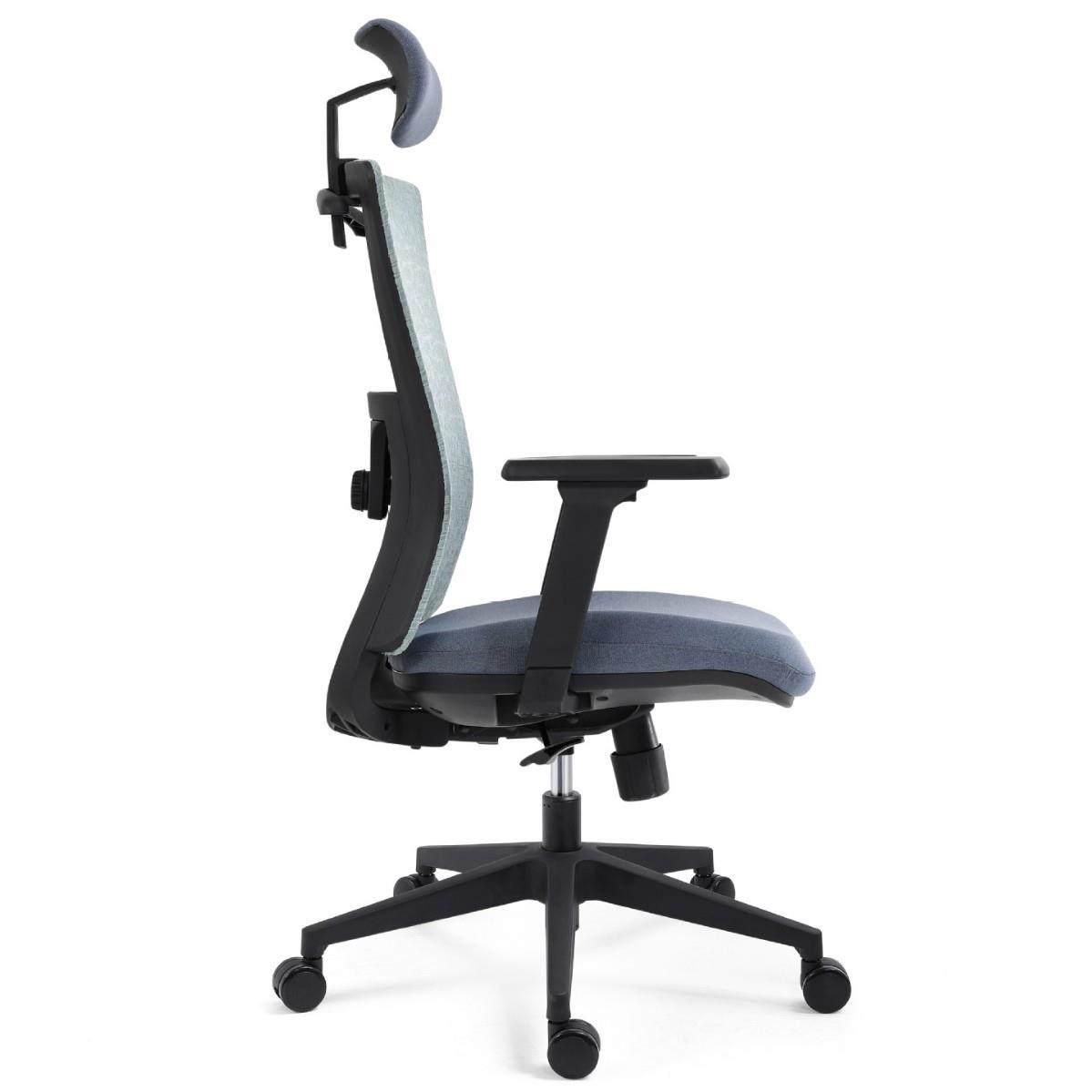 厂家学直供时尚网椅现代高端大气高背带头枕布办PLM-602A公椅电脑