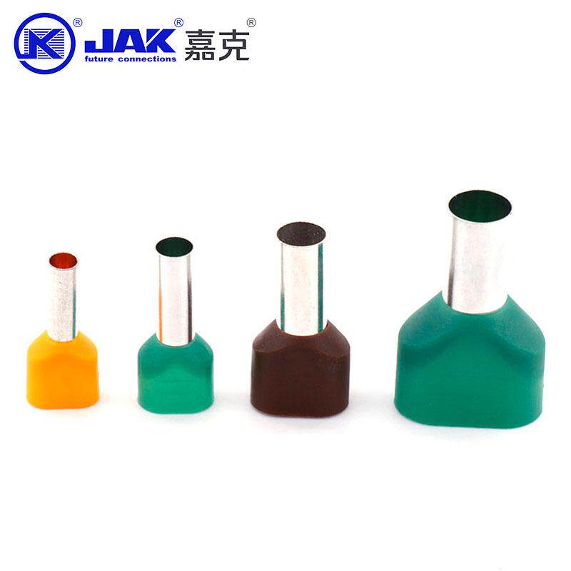 TEVNE系列尼龙式紫铜线管形端子插针针240形管状端头欧接线双端子