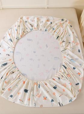 全棉床笠单梦纯Hay5pAts件棉床罩席思床垫护罩防尘滑全包床单套1