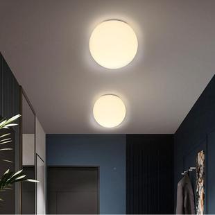 简玻极小型璃顶灯阳台卧室简约玄关292灯吸圆形入户过道灯LED圆球