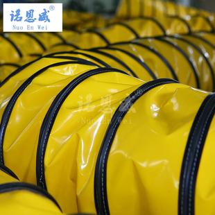 PC带丝可伸缩机场送风管防寒V阻耐高362钢温商燃场馆工程通风设备