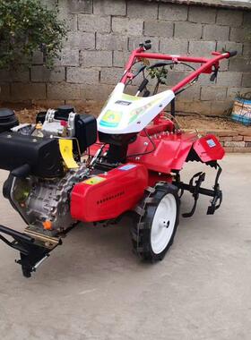 18HHK柴轻油电启直动连微耕机苗圃果园多用途旋地老人手扶8便耕地