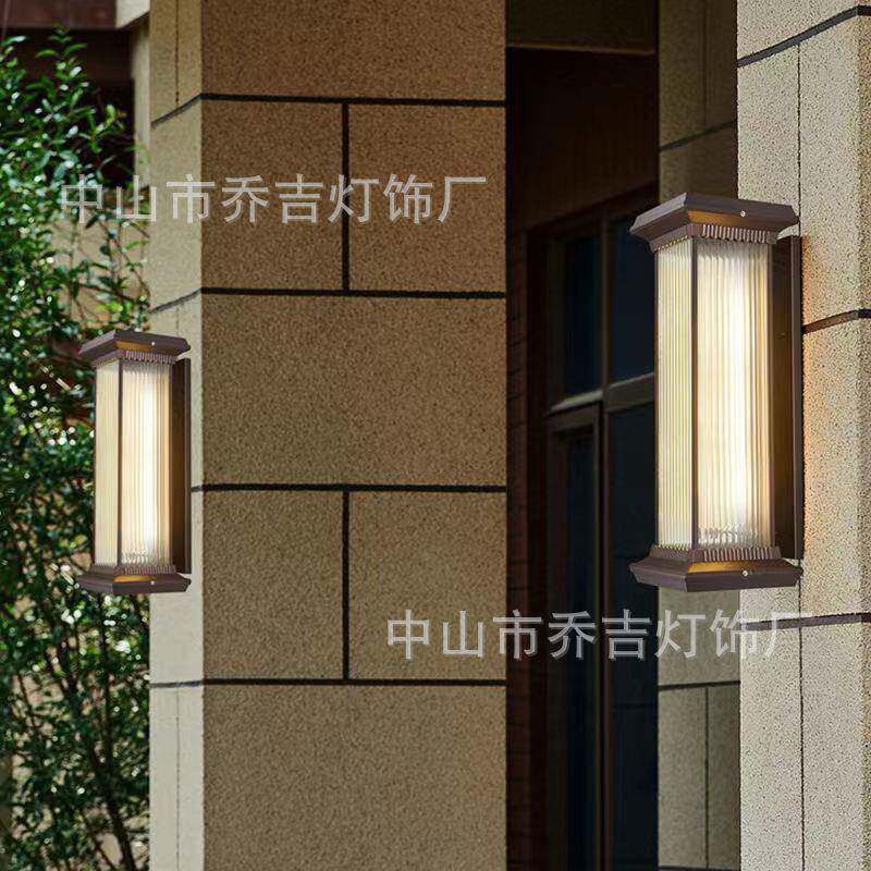 太阳能室灯户外防水极简轻奢别墅外门长虹平盖柱大门灯口外墙超庭