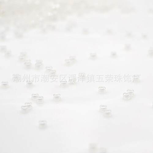W-12玻璃R米珠机绣玻璃珠电脑机珠绣盘散珠服KXP装饰品辅料