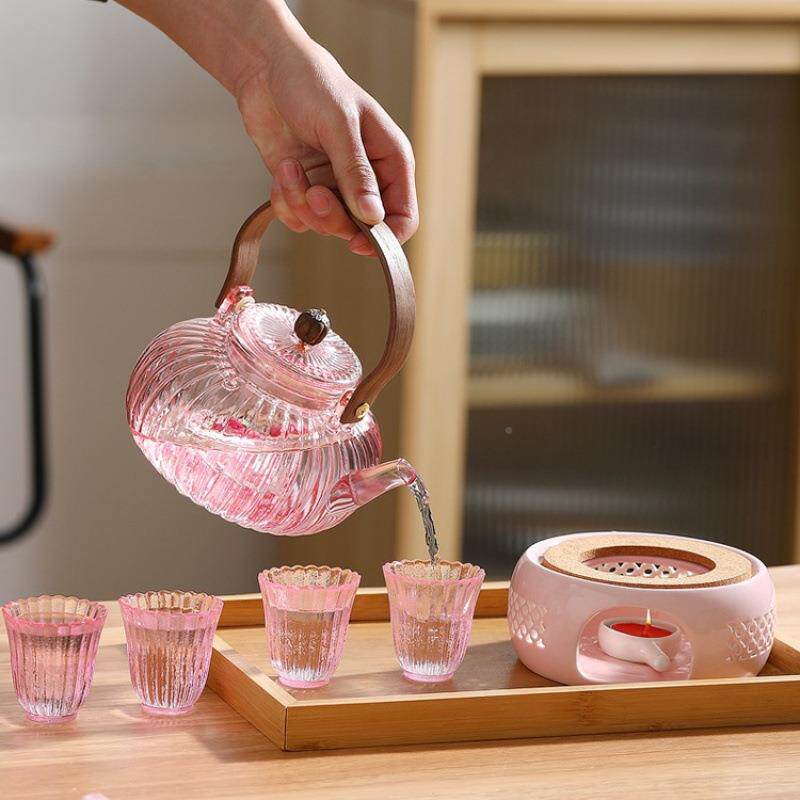 热水果花茶壶蜡烛加茶器下午茶养生茶具玻套装2025煮新njH4Ts4r款