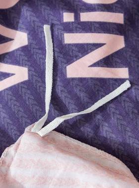 新款清纯棉单品被套韩式小新印花被单1棉.5m双人单宿舍全单件XD58