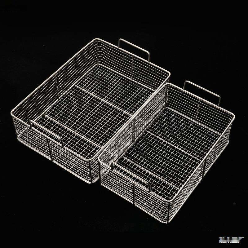 不锈钢方篮商用方形油条筐沥油篮控油架炸鸡裹粉炸网油条抖篮筛网