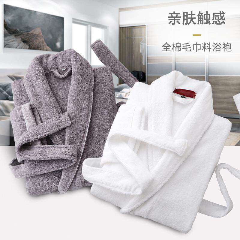 9ZRT浴用袍女情睡F75765J5袍男四季通成人纯棉吸水速毛干巾料浴衣