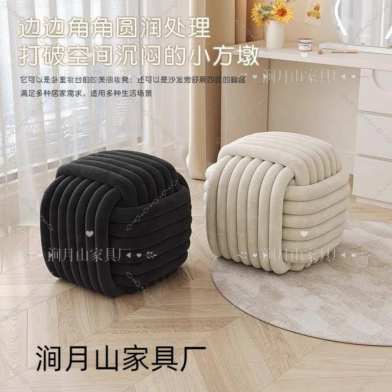 沙包型卧室化妆凳轻奢简约现代梳妆凳奶油家1256-15台用梳子妆凳风子