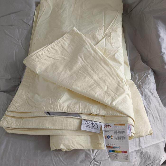 优质充经典款全棉半自绒成品翻新羽绒老12被壳立衬单被套纯棉防出