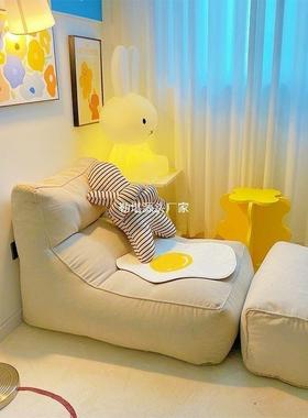 靠懒QEC人沙小发豆袋榻榻米单人休闲卧室沙发躺椅网红地上椅沙发