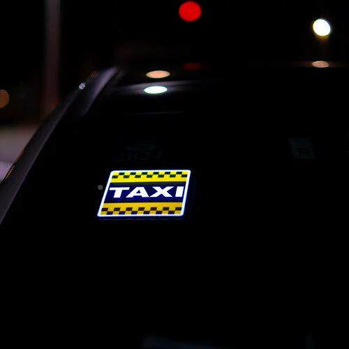 跨货L源TAXI灯共享汽车境发光标志E车贴电子锂电池发LDED贴车身贴