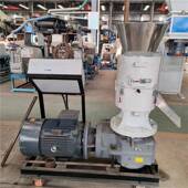 小型木屑生质颗物粒末机锯压缩造粒粒机多功能树枝锯末燃9647料制