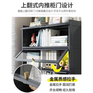 书架置物架落地简易家MSA用书柜带门防尘物置柜客柜厅物靠墙收储