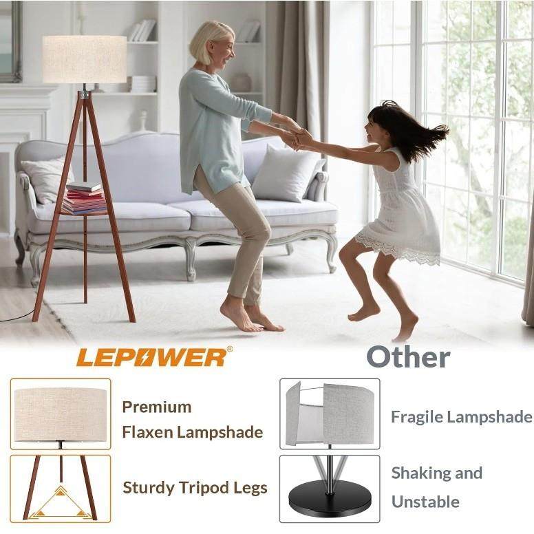 客沙614发旁边的架古落地灯实木美式复卧室床头柜置物一厅体台灯