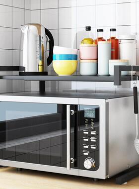 烤厂子家直销可伸AL101616缩厨房炉置物架微波架箱架收纳家用双层