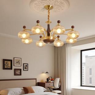 全中古风客铜厅吊灯百室搭餐厅灯美式复古风创意书房512卧灯中山