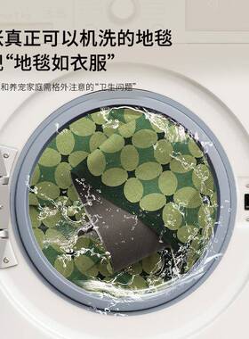 面可拆洗地古毯客厅新款绿隔色中风大kvx25725积全铺双层音沙发地