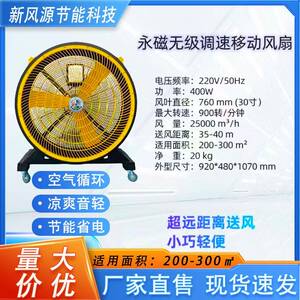 工米CTQ业动风扇挂墙风扇直吹0永磁电机覆盖广工厂休闲移4场所都