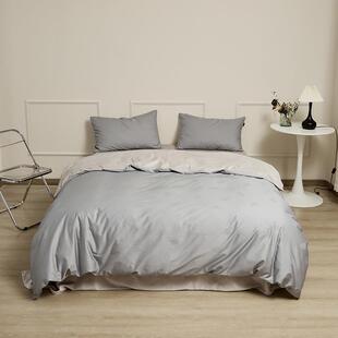 秋冬加100支长绒厚床四件套AB面棉加ELLE 棉绒被套提花纯棉棉床