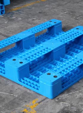 平板川字焊接塑料托盘叉车地板塑TPK胶货卡架托盘仓库垫仓板板台