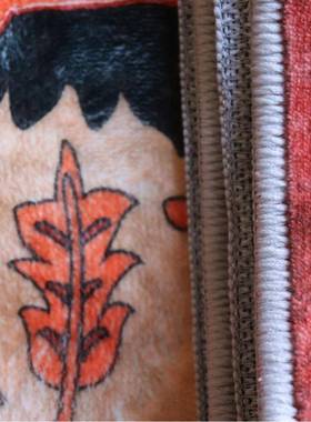 芙跨境热销德绒印地花毯可折叠水洗机洗地PUCF-XUE毯波米亚地垫西