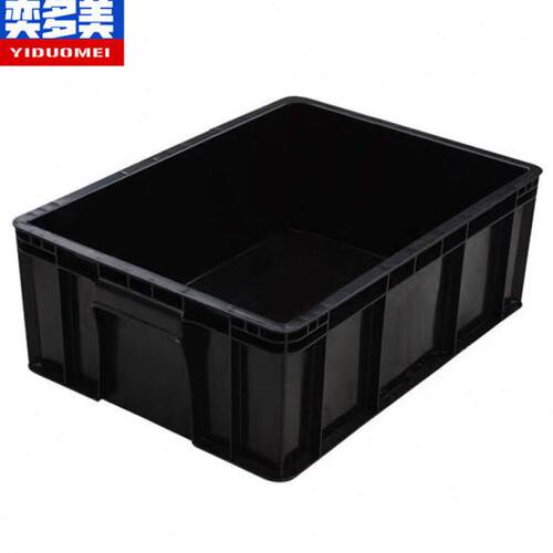 奕多美防静电周转箱410*305*155mm黑色塑料收纳箱电子元件物料盒