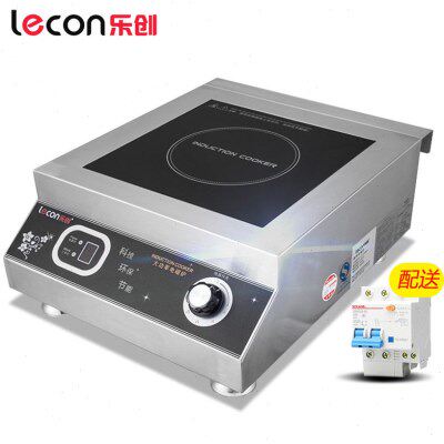 乐创 大功率商用电磁炉5000W 平面电磁灶5KW 饭店台式烧水煲汤炉