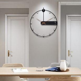 轻奢挂钟静音简约石英钟大钟表客厅创意北欧式现代时尚家用时钟