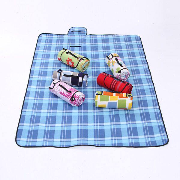 户外露营野餐地垫绒面帐篷睡垫旅游坐垫地席子沙滩防潮垫爬行毯