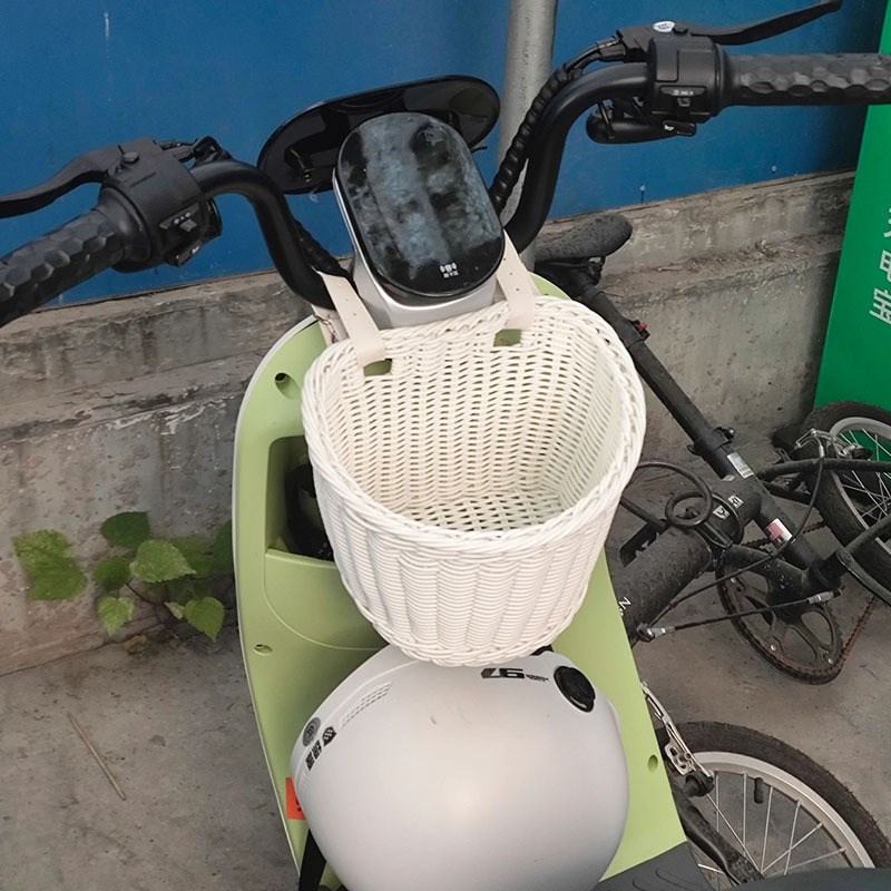 电动车小狗d框前置挂物兜后置车筐收纳杂物神器电动车自行车挂包