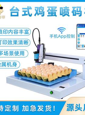 智印 ZY195全自动鸡蛋喷码机小型台式打码机打印生产日期标识logo