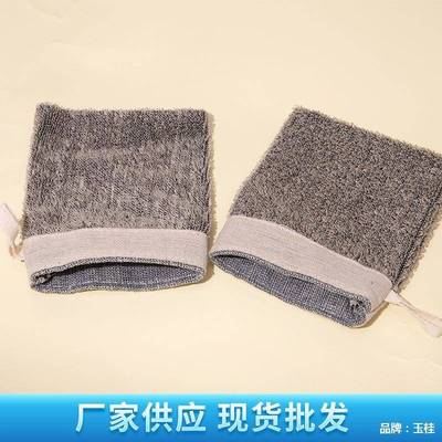 灰棉色麻袋起泡网肥皂袋收纳YCL袋麻棉皂袋麻布香抽绳束口沐浴打