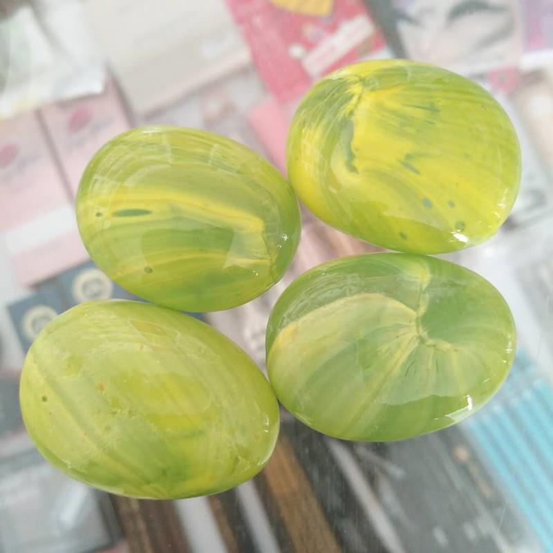 鱼装饰石花瓶造景仿玻璃鹅卵石雨缸花培石花盆彩色小石子水五A1彩