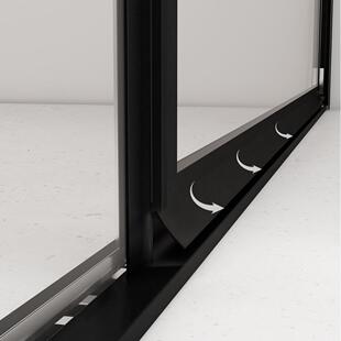 一字卫362型极简淋浴房生间体一推式浴室隔断玻璃拉门整体下沉式