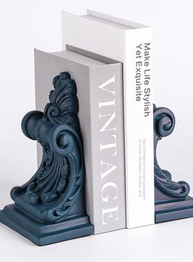 现欧代式意式摆件书挡希腊柱饰头花艺术几何雕造TBR型样板房售楼