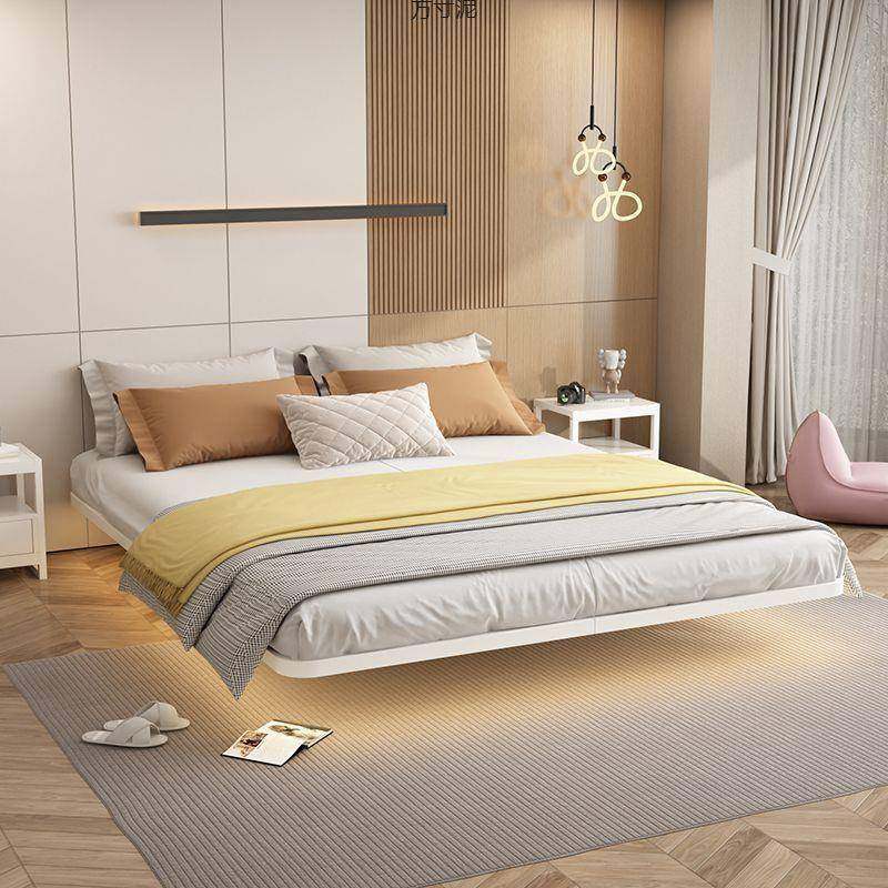 网红约悬浮床11.5米.见详情简8米意床式轻奢无床头床架双人铁床公