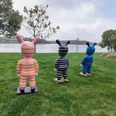 卡通软抽象人物塑落地XSY摆件大件客厅电设视柜样板房摆艺术装雕