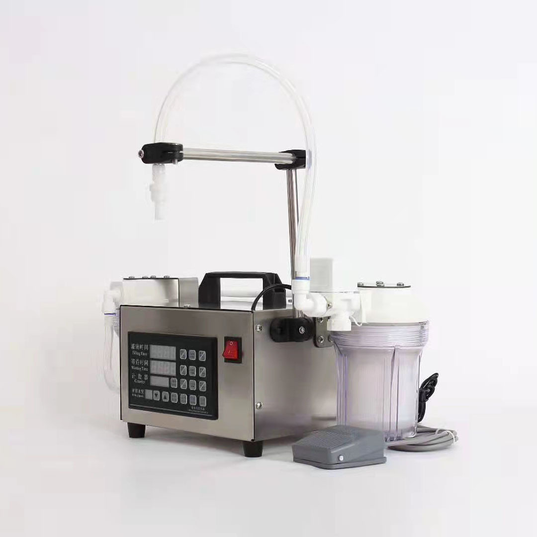 自动数控液体灌装机单头双头液体定量灌装机小型饮料灌装机