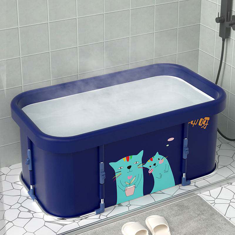 洗澡桶大人浴桶儿童浴缸加厚泡澡桶家用简易沐浴盆折叠式恒温