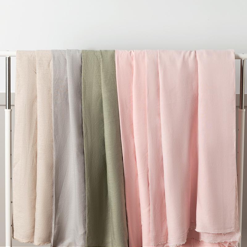 纯亚麻面床上用品宽幅亚麻套YJE染色布料民宿亚料麻床单被亚麻布