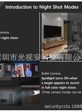 1PoE能双光556视频控智套装现货6x8MP高清4K跨监境